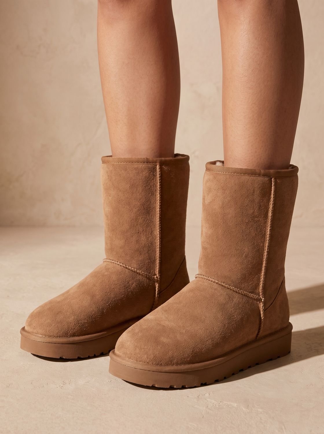 Women's Faux-Suede Sherpa-Lined Mid-Calf Snow Boots 1