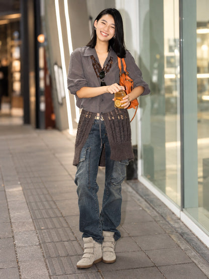 Women's Hidden Wedge High-Top Sneakers — Suede Look with Velcro Straps — view 2