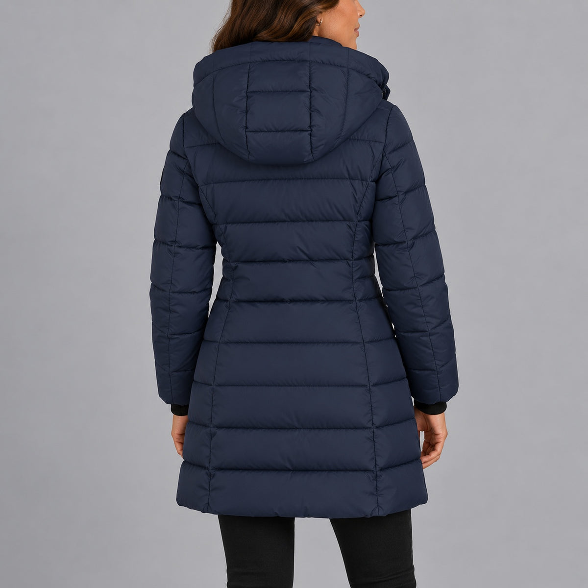 Women's Long Hooded Insulated Puffer Winter Coat — view 1