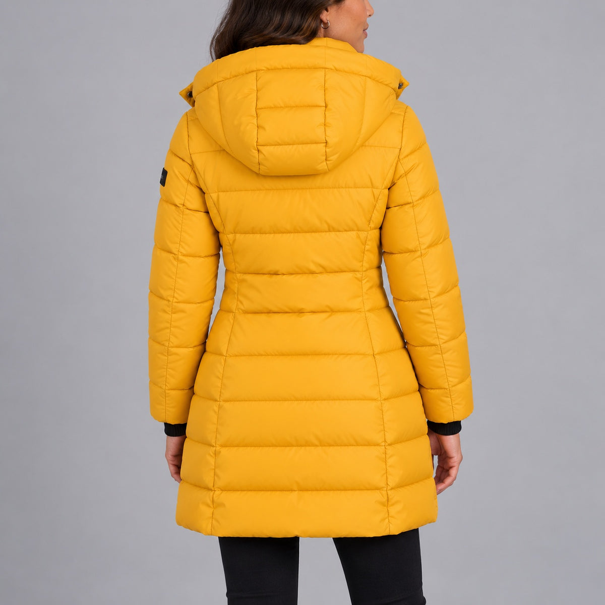 Women's Long Hooded Insulated Puffer Winter Coat — view 2