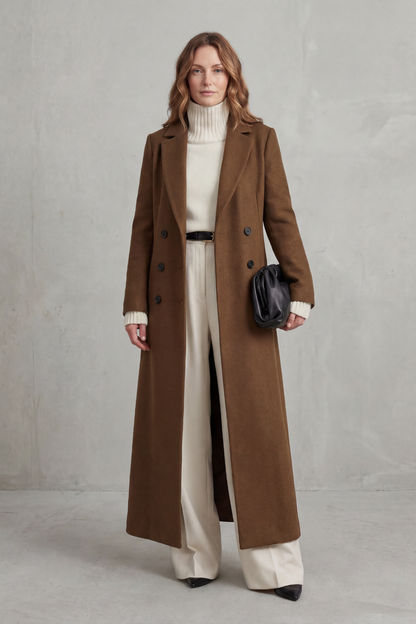Women's Long Wool Coat — Tailored Fit, Sizes S–2XL 6