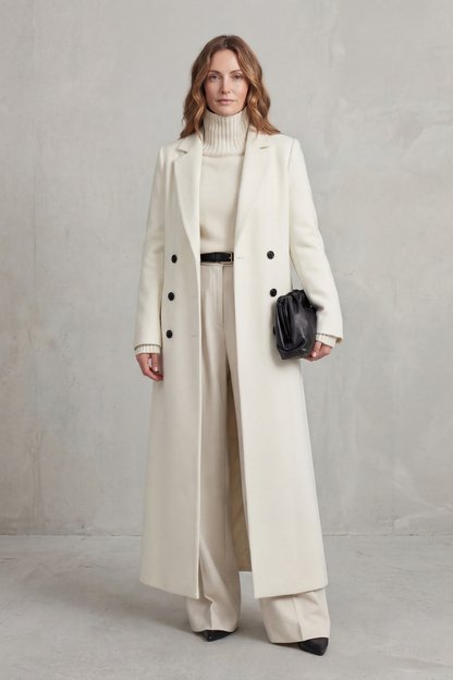Women's Long Wool Coat — Tailored Fit, Sizes S–2XL 14
