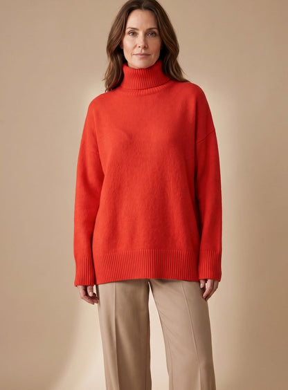 Women's Oversized Turtleneck Knit Lounge Set — Wide-Leg 9