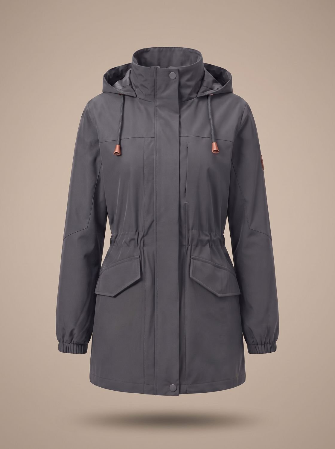 Women's Water-Resistant Hooded Parka Coat — Plus Size L-5XL 10